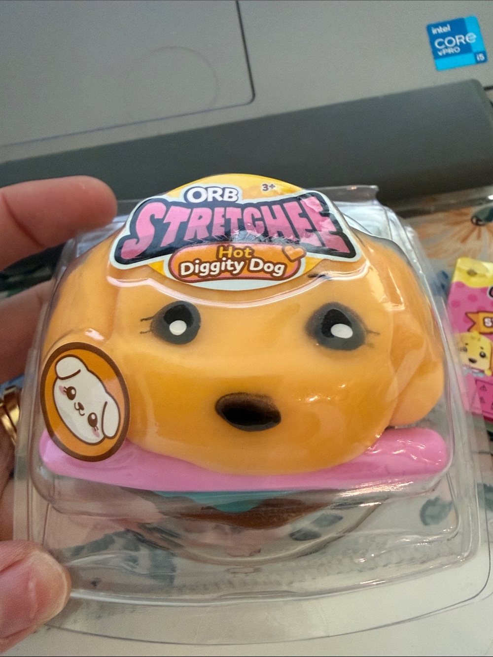 NWT ORB Stretchee Hot Diggity Dog Squish